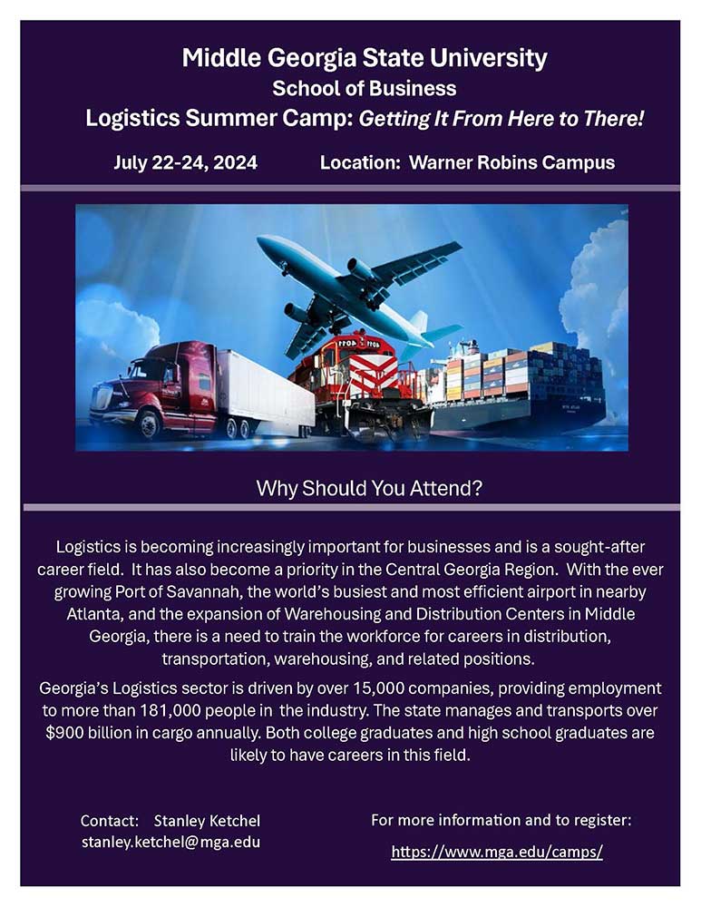 Logistics camp flyer. 